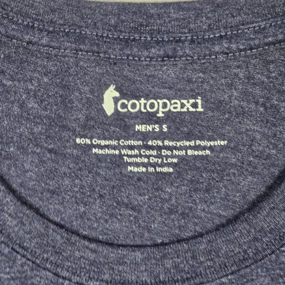 Cotopaxi Men's Llama Lover Graphic T-Shirt - Blue Heather - Size Small - EUC - Picture 5 of 7
